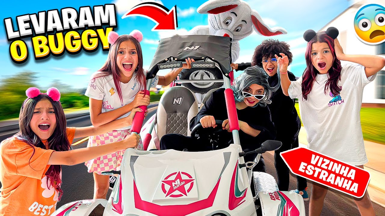 A VIZINHA ESTRANHA ROBOU O BUGGY E O COELHO MALVADÃO FEZ ALGO ESTRANHO (JÉSSICA SOUSA E FAMILIA