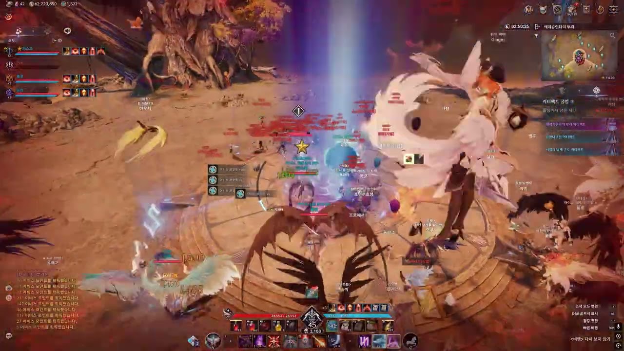Aion2 어비스 PVP 궁성 헤비머신건