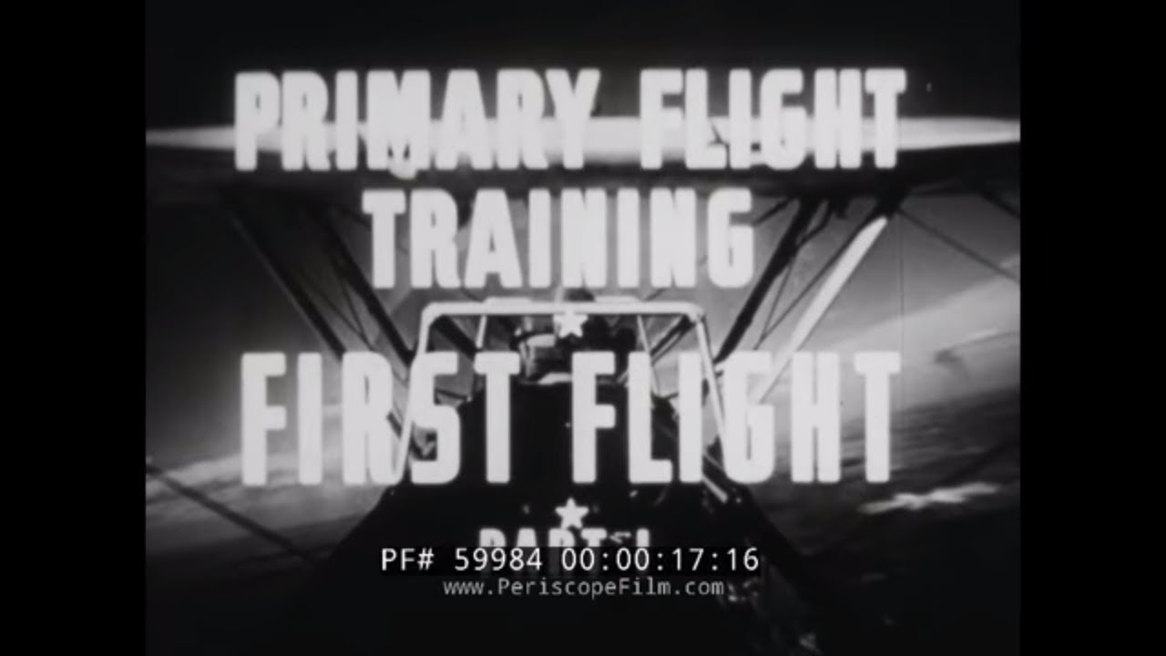 1945 US NAVY TRAINING FILM  PT-17 BOEING-STEARMAN MODEL 75 BIPLANE 