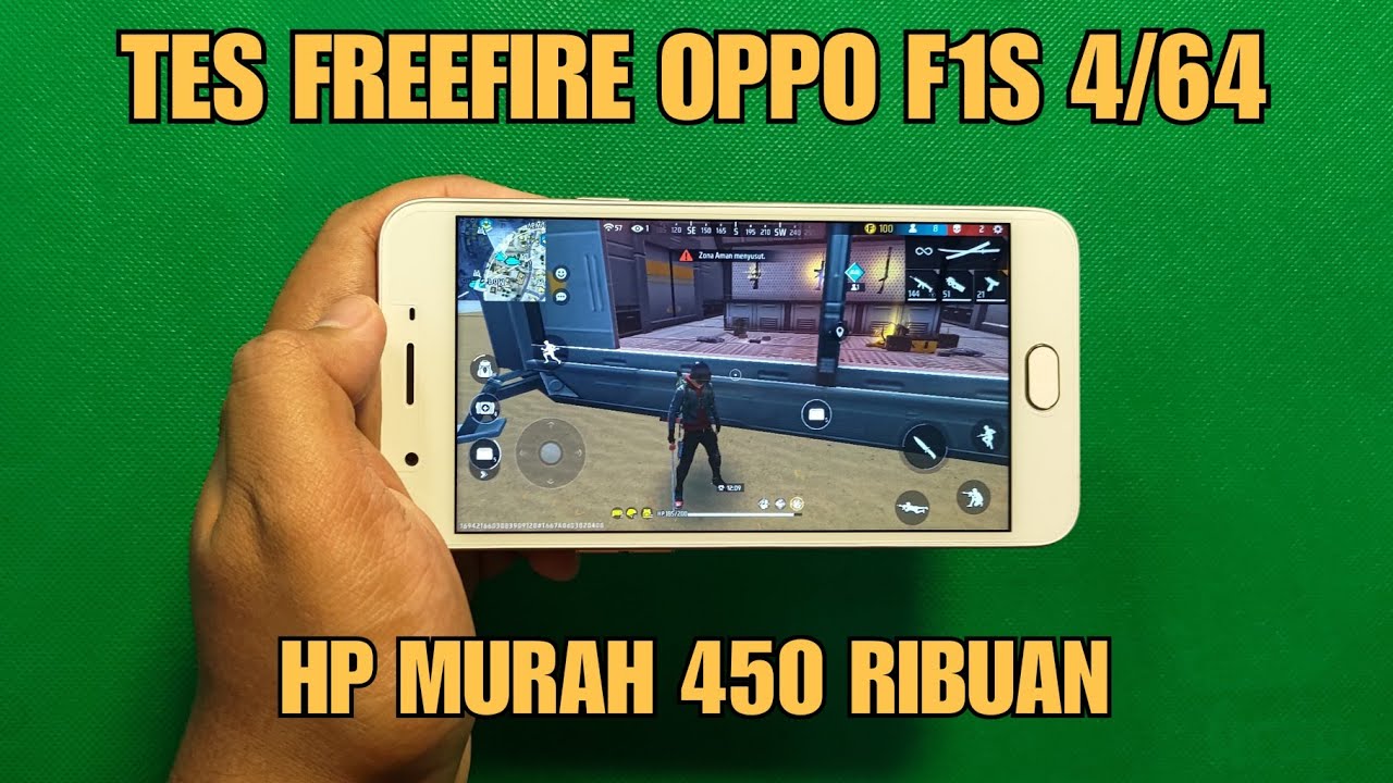 TES FREEFIRE OPPO F1S 4/64 450 RIBUAN . WOW MURAH MERIAH !!