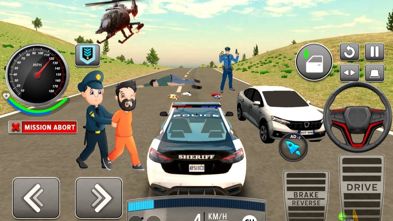 Real Cop Cars Driving Simulator | Android Gameplay Police Car Chase Simulator 2026 | Extreme Driving