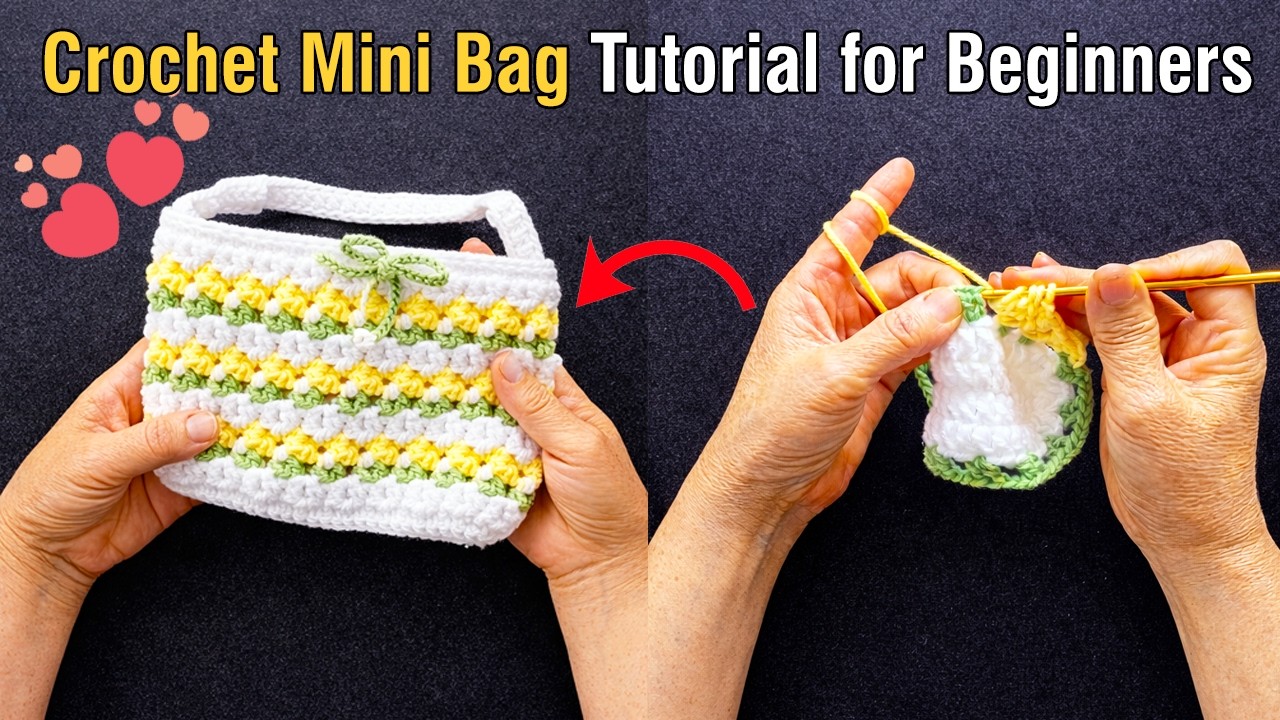 90 Year Old Grandma Crocheting - How to Crochet a Multi-Purpose Bag – Perfect for Your Granddaughter