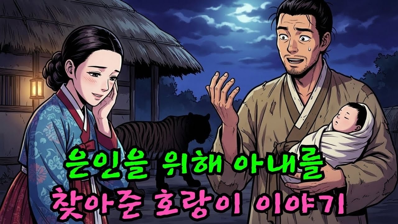 장가를 못 가 신세 한탄을 하던 노총각이 구해준 호랑이가 밤중에 양반집 규수를 보쌈해 와서 강제로 혼인하게 만들고 아들 낳고 살게 된 황당한 인연 | 옛날이야기 | 야담 | 민담