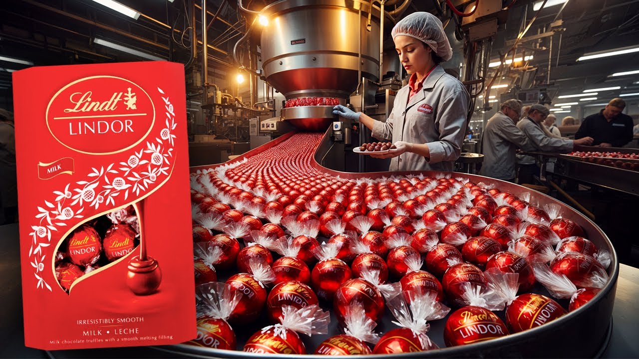 Как производится шоколад Lindt на фабрике с использованием самых современных технологий