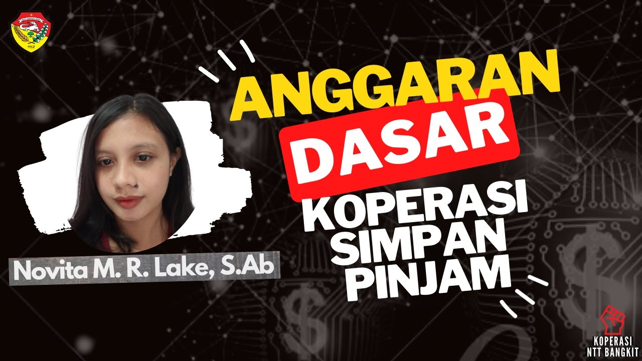 Anggaran Dasar Koperasi Simpan Pinjam