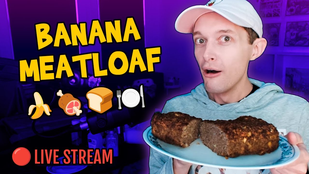 Cooking a BANANA MEATLOAF 🍌🍖🍞🍽️ - Live Stream