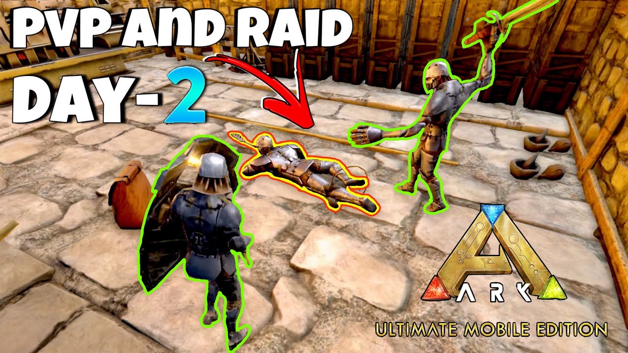 Getting Tons Of Loots & PvP And Raid - ARK ULTIMATE MOBILE EDITION 