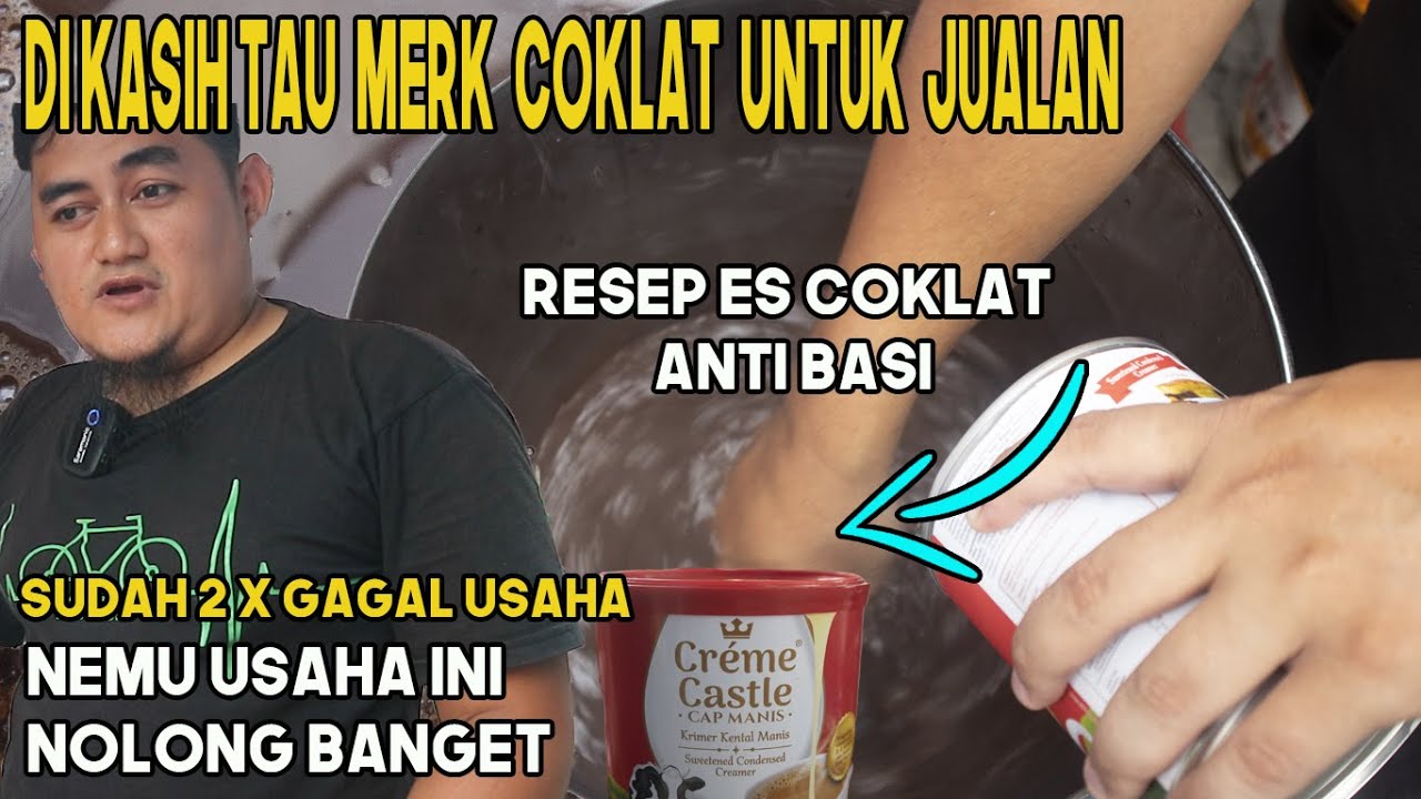 PALING BEDA CARA BUAT ES COKLAT VIRAL ANTI BASI...DI KASIH TAU MERK BUBUK COKLAT UNTUK JUALAN!!!
