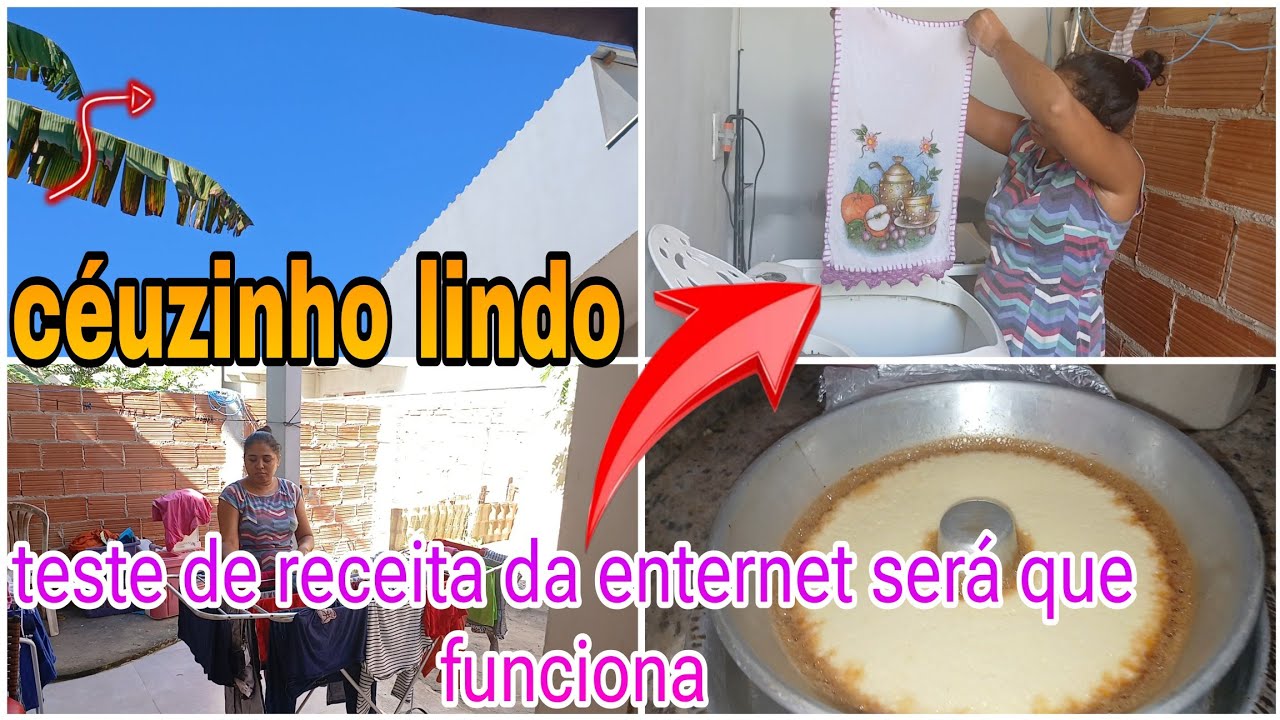 Vlog/ testei receita que tira manchas de roupa / fiz pudim/e dia de lavar roupas de cama