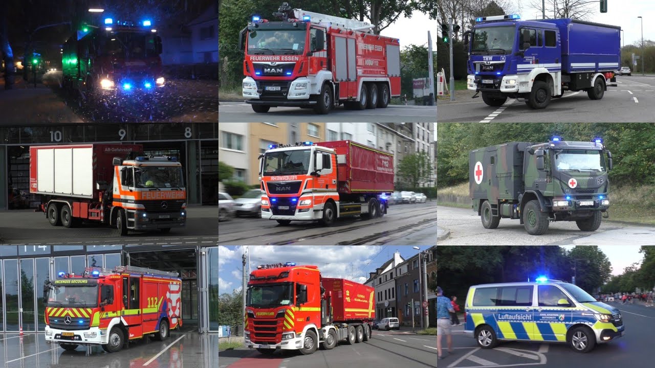 [Best of 2024] Einsatzfahrten Berufs-und freiwillige Feuerwehr, THW, Bundeswehr uvm.