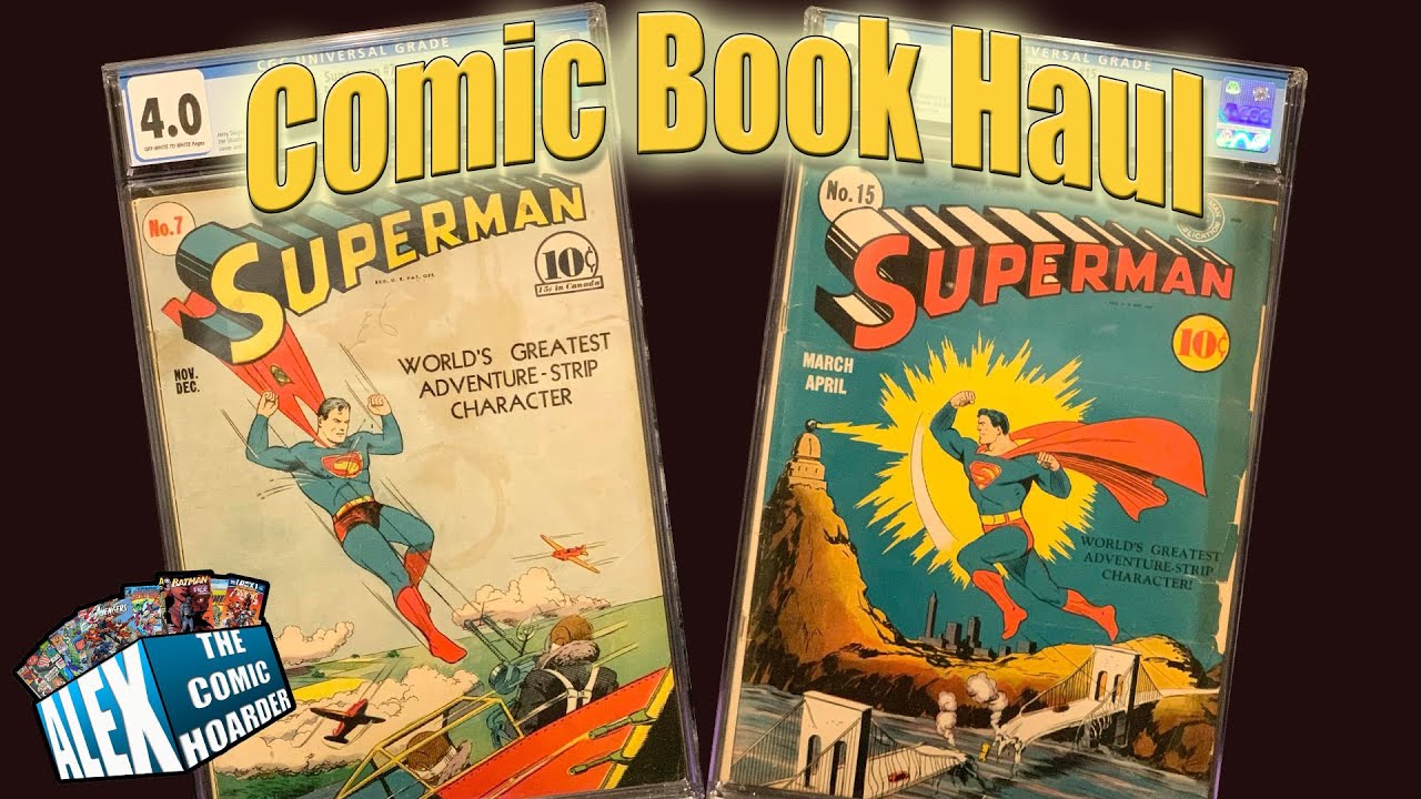 Comic Book Haul || 2 Early Golden Age Superman graded by CGC!!!