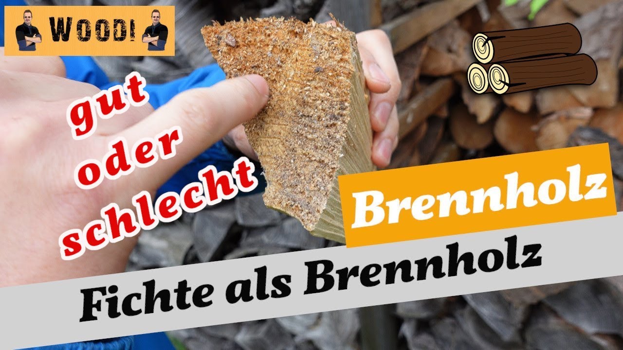 Fichte als Brennholz - Ist Fichte gutes Brennholz? Brennwert - Vorteile - Nachteile - Kaminholz