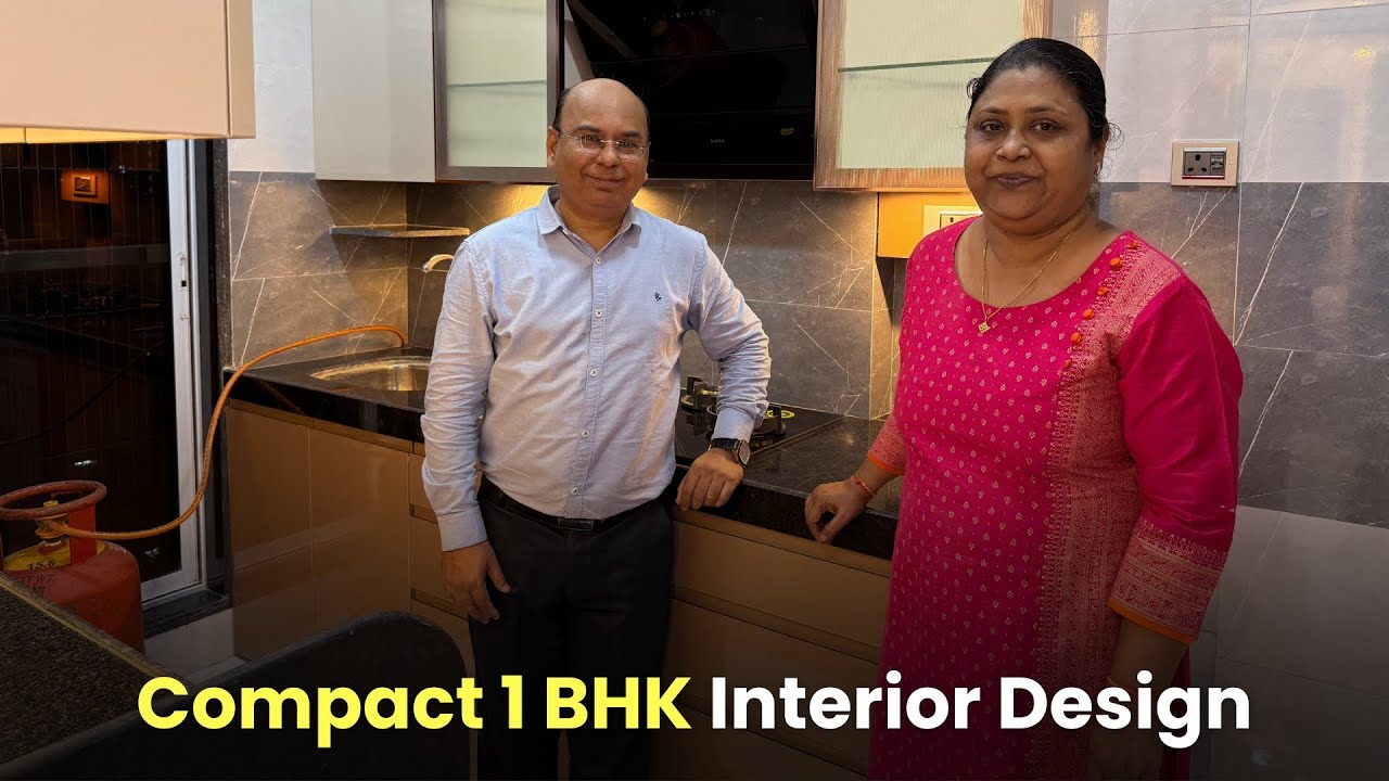 Compact 1 BHK Interior Borivali  : Pratham Modular Kitchen Mumbai #1bhk #Interior