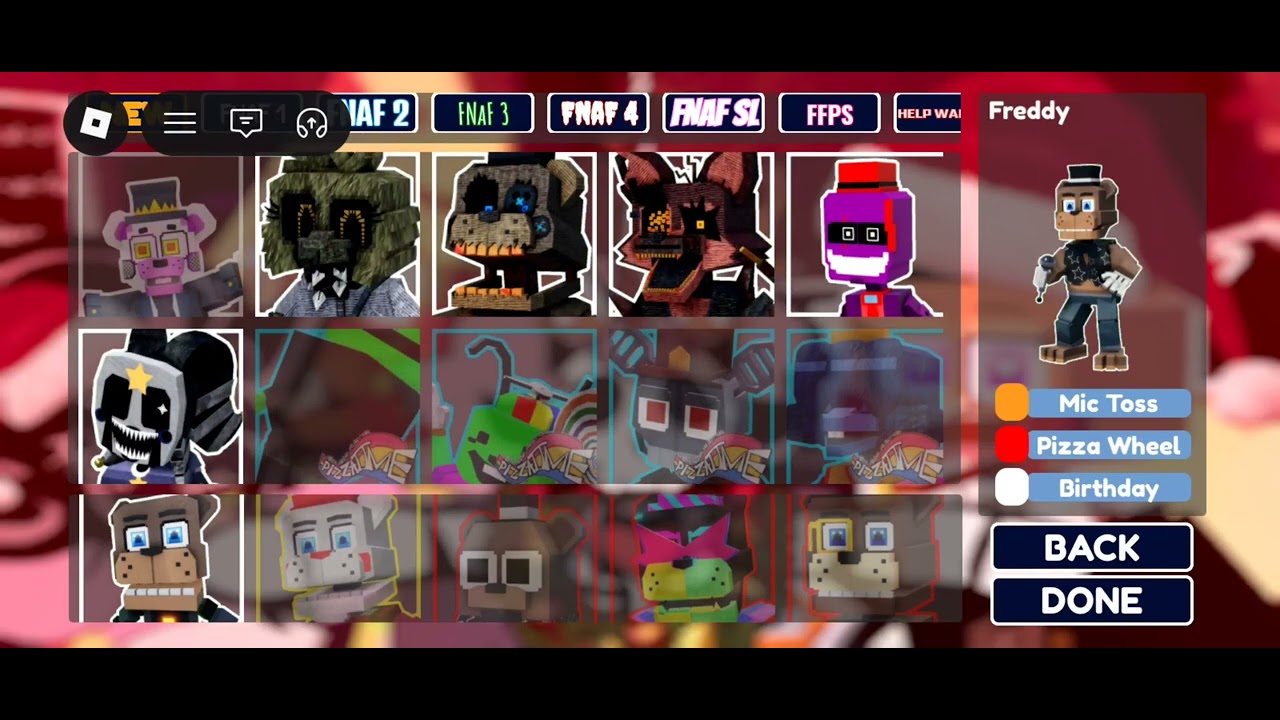 Roblox fnaf world return to animatronica CLASSIC PAHANTOM CHICA 