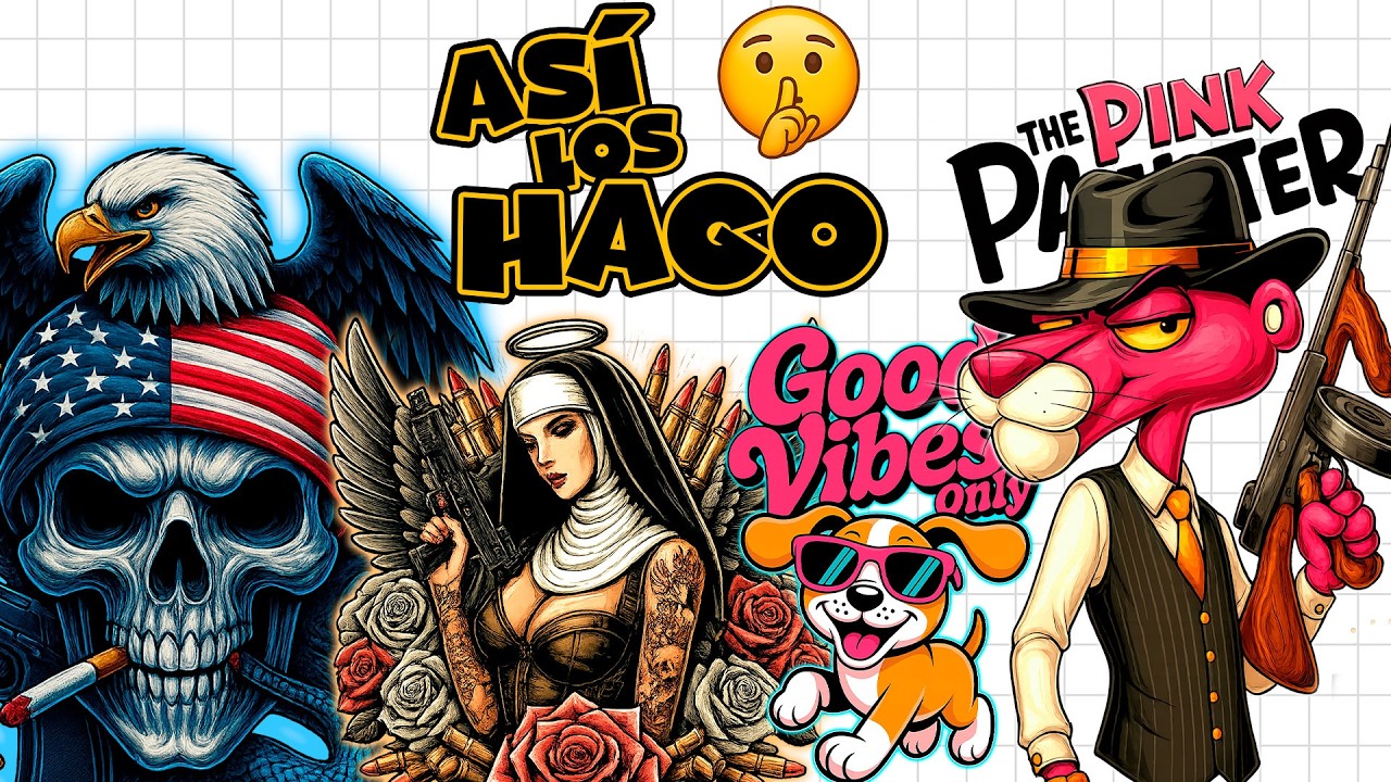 Te REVELO el SECRETO 🔑 para hacer DISEÑOS BRUTALES 🎨 para DTF y Sublimación ¡FÁCIL y GRATIS!