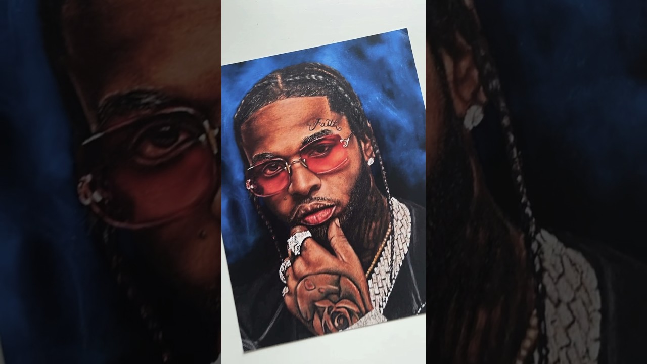 Pop Smoke drawing | Art | Satisfying #popsmoke #thewoo #rippopsmoke #artist #popsmokeedit