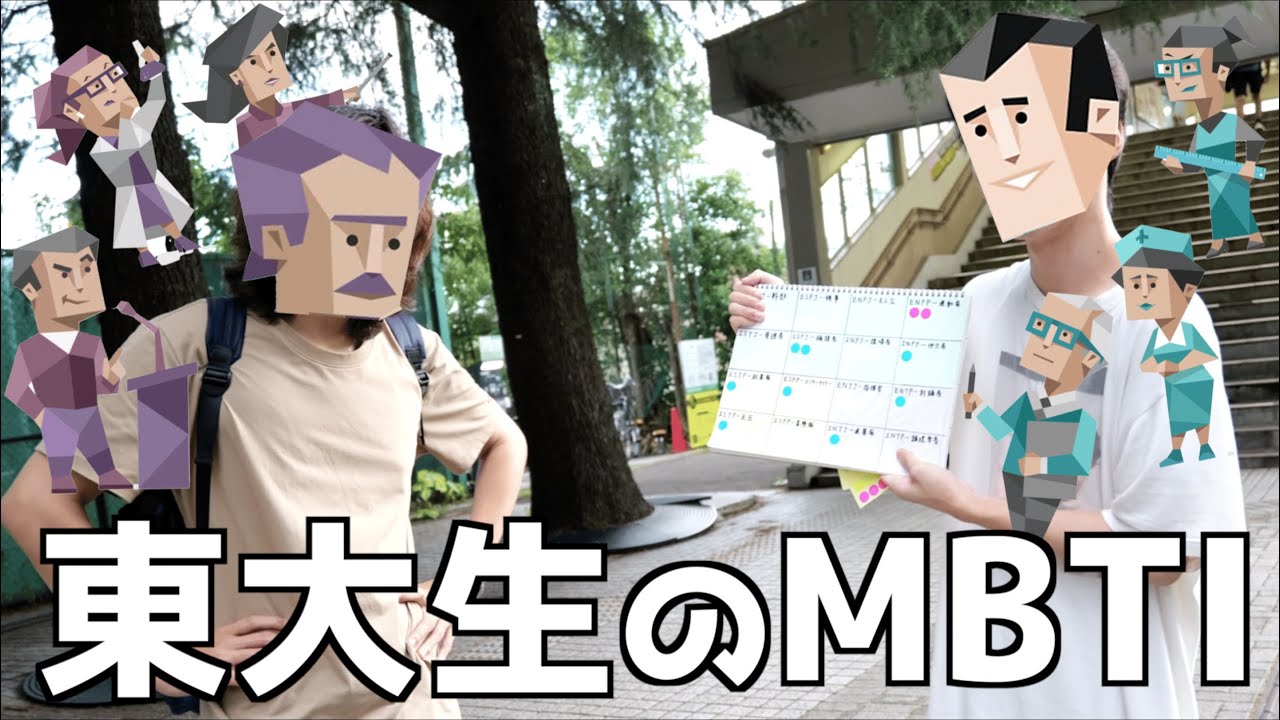 【MBTI】高学歴「NT」型説を東大生で検証してみた！