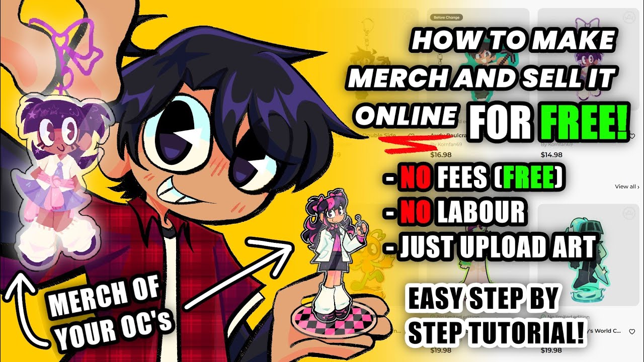 HOW TO MAKE MERCH AND SELL THEM FOR FREE! 