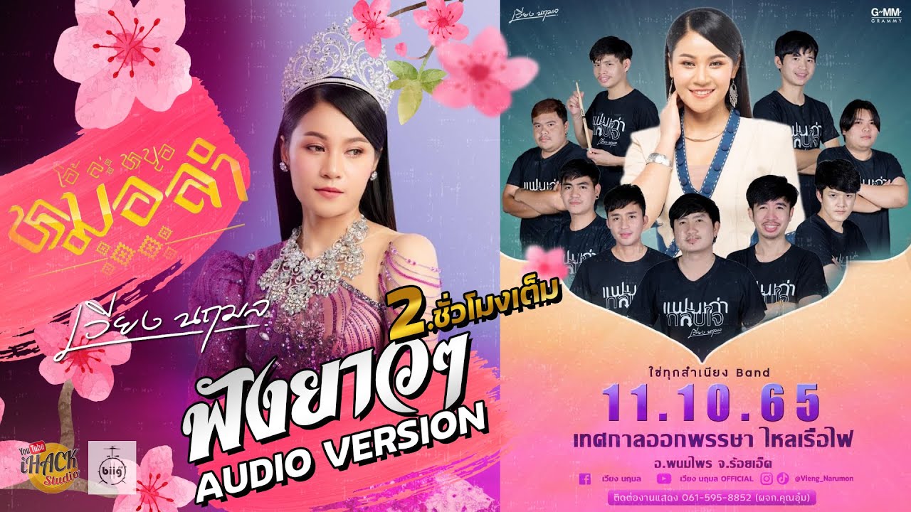 ล่าสุด..แสดงสด!! เวียง นฤมล【AUDIO VERSION】(เทศกาลออกพรรษา ไหลเรือไฟ อ. พนมไพร จ. ร้อยเอ็ด)