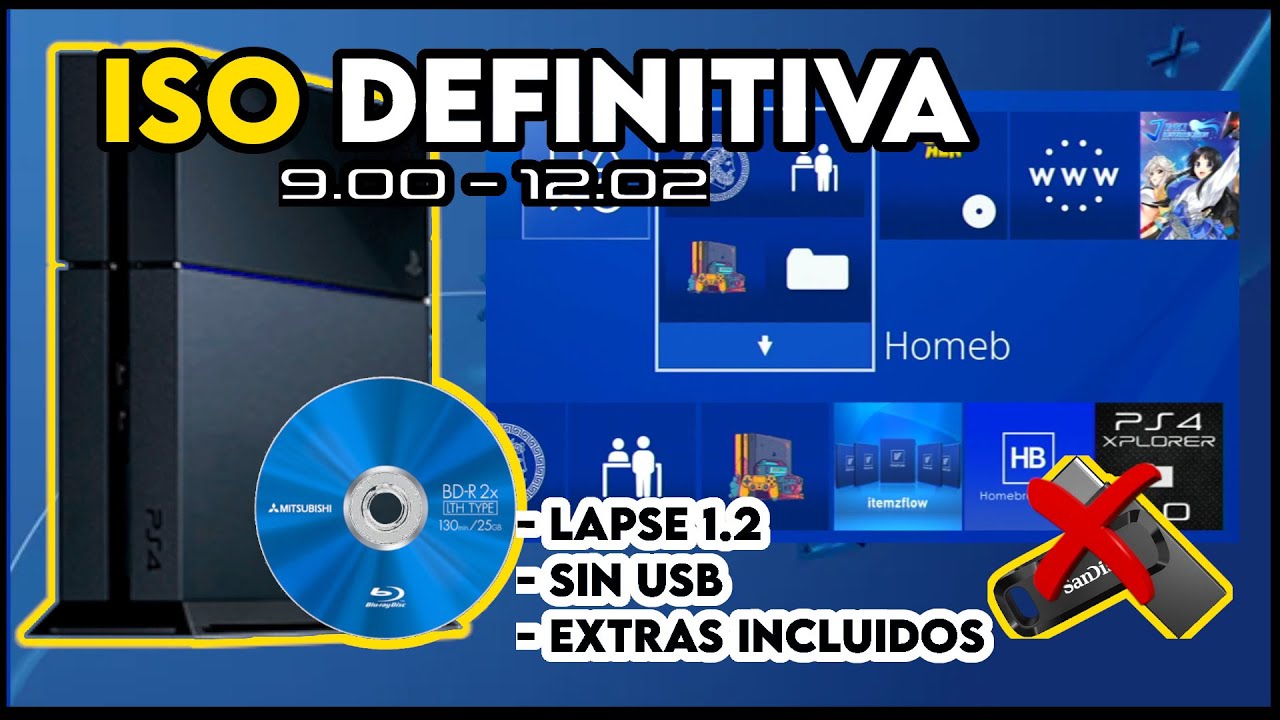 🛠️🎮 ISO DEFINITIVA EXPLOIT LAPSE 1.2 + GOLDHEN + EXTRAS PS4 9.00   12.02 EXTRAS INCLUIDOS 🛠️🎮