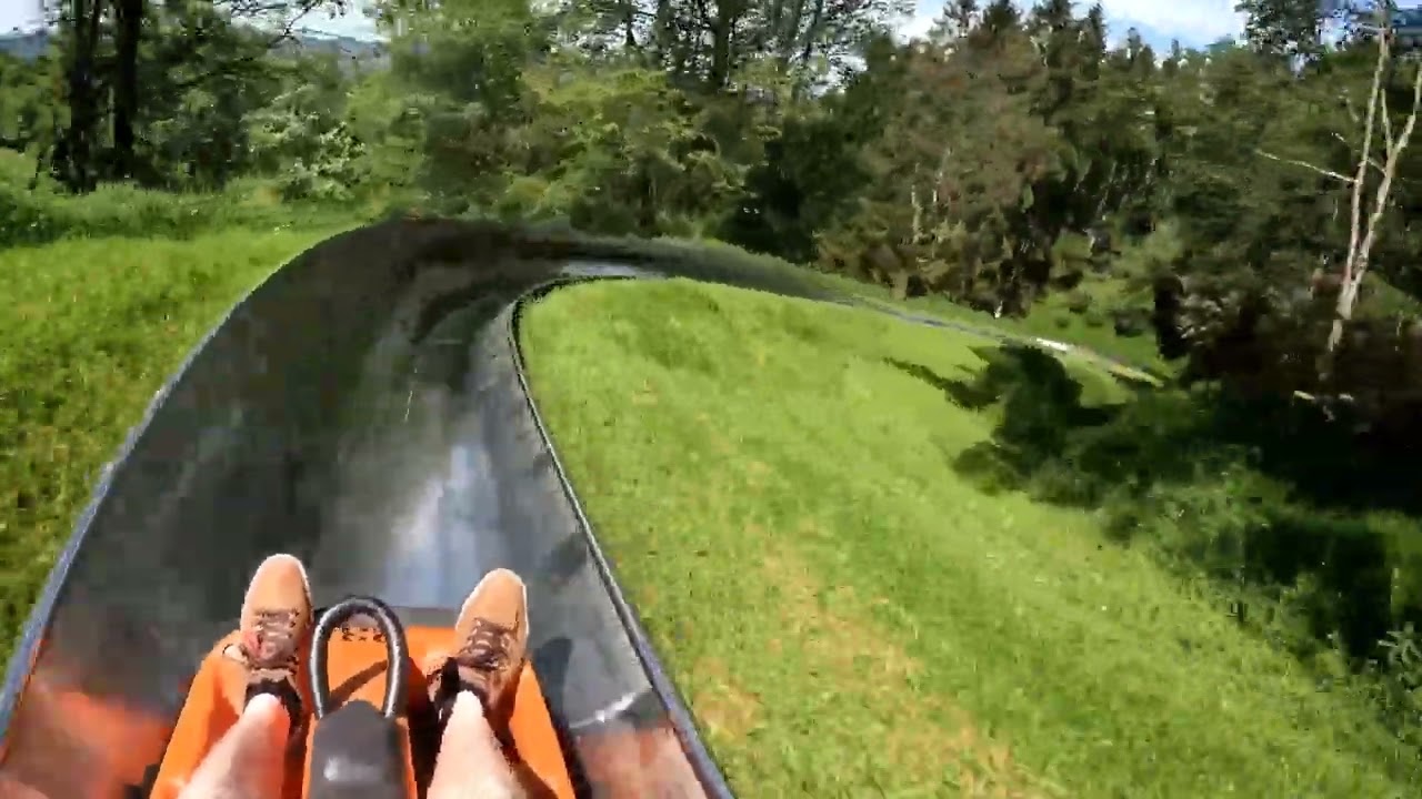 Sommerrodelbahn Braunshausen, Wiegand Rodelbahn, onride/POV, summer slide, Sommerrodelbahn Saarland