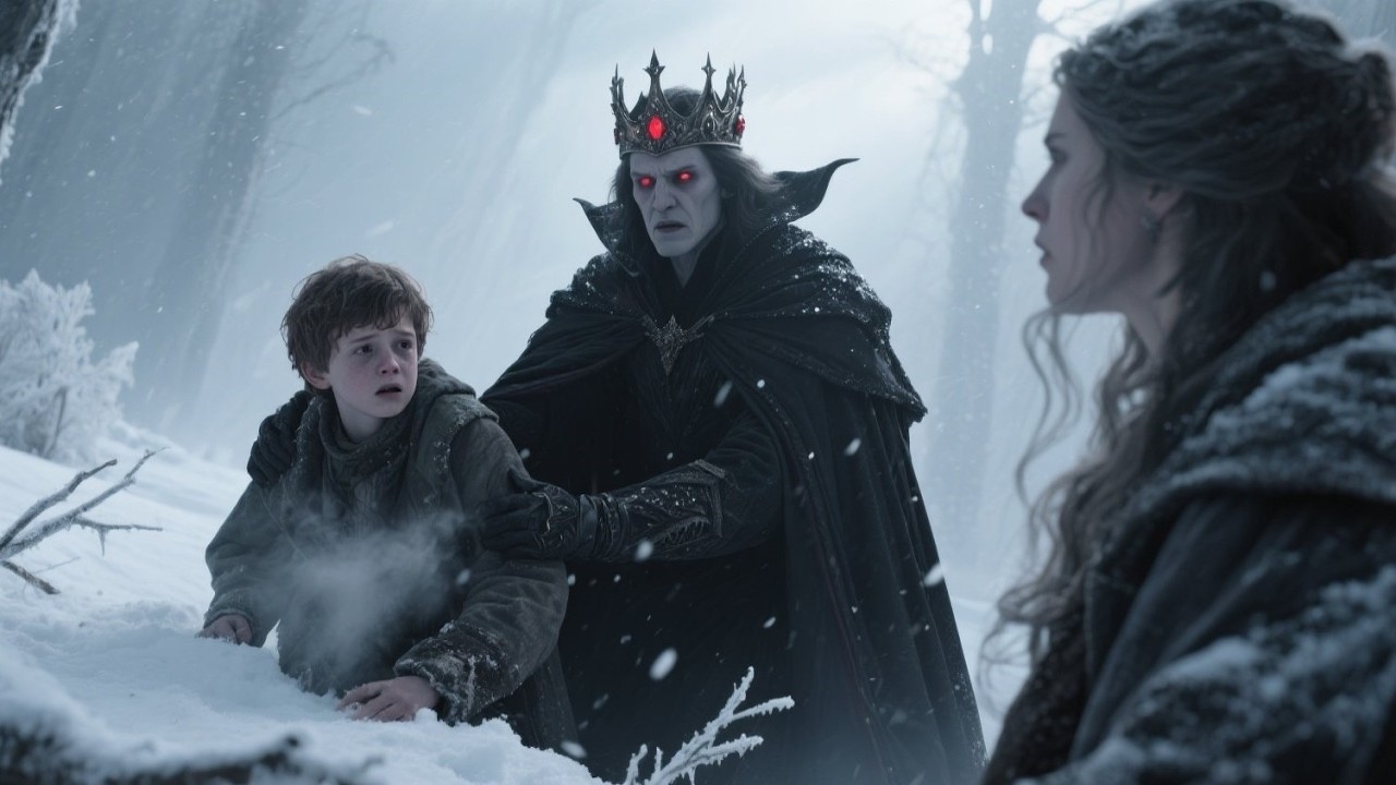 She Pulled a Trembling Boy from the Snowstorm Next Day, a Vampire King Arrived and Changed Her World