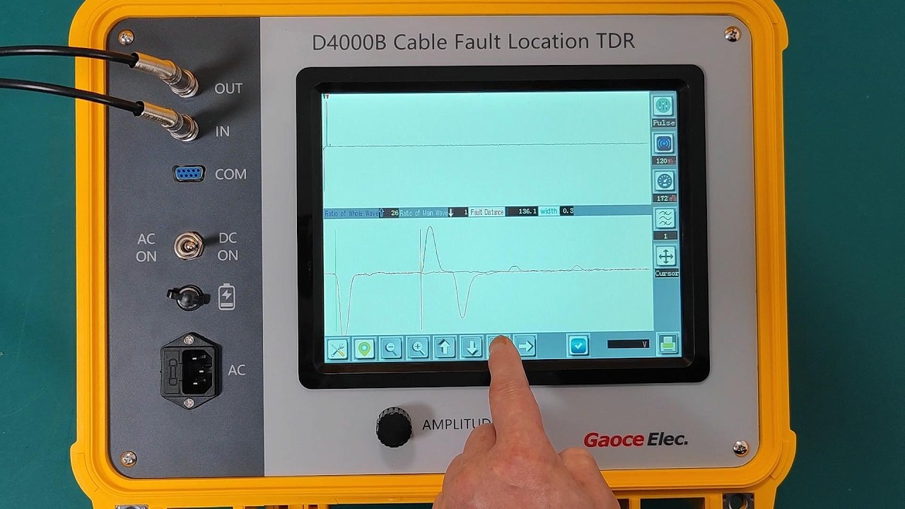 D4000B Cable Fault Location TDR (Low-voltage pulse method)