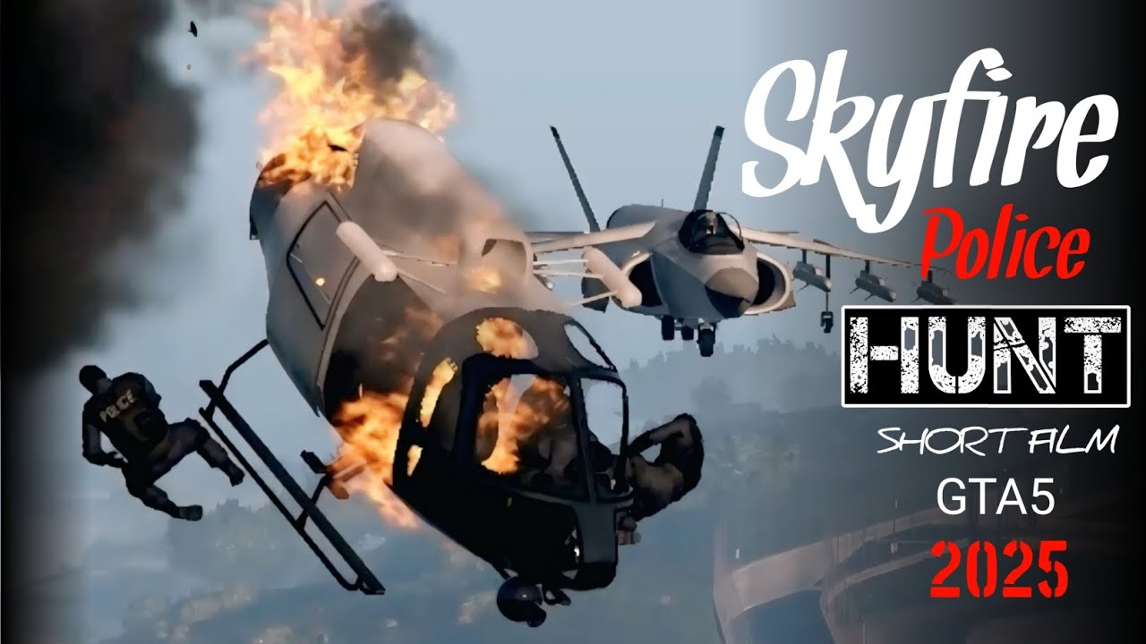 Skyfire police HUNT gta5 short film 2025 #skyfireshortfilm #gtaachionfilm #Bitxfilm #skyforce 