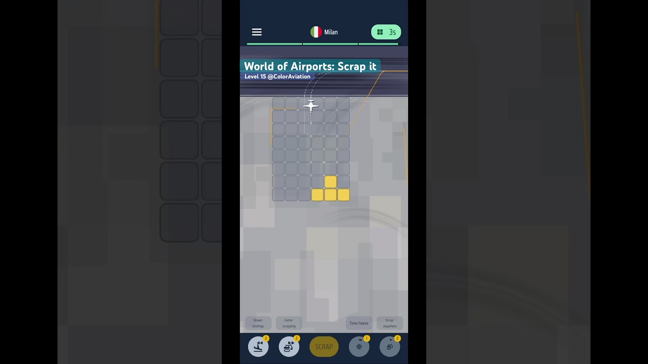 World of Airports: Scrap it Level 15 Milan! New Game of WoA!