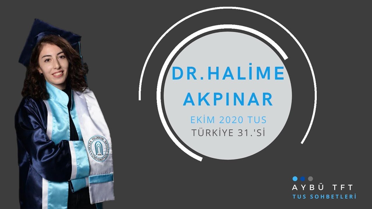 TUS SOHBETLERİ 1 | Dr. Halime Akpınar | [2020 Ekim TUS Derecesi]