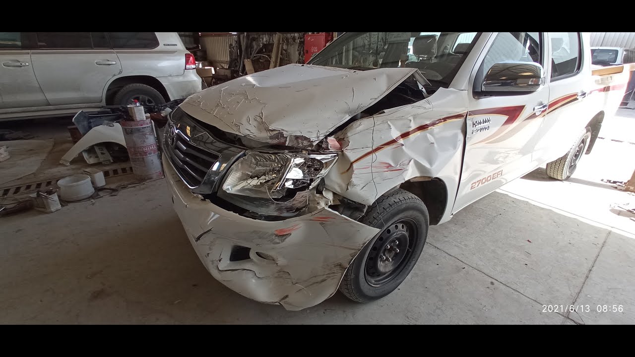 How to repair Toyota Hilux front damaged