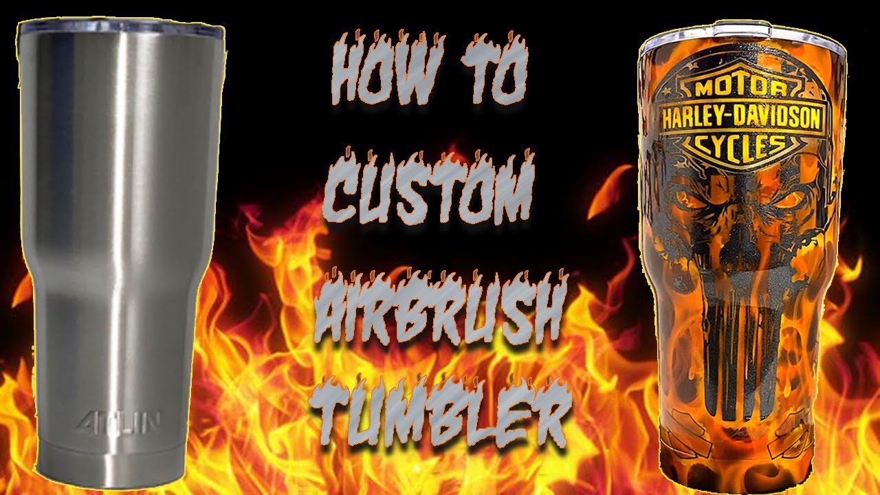 How to Custom Airbrush a Tumbler.