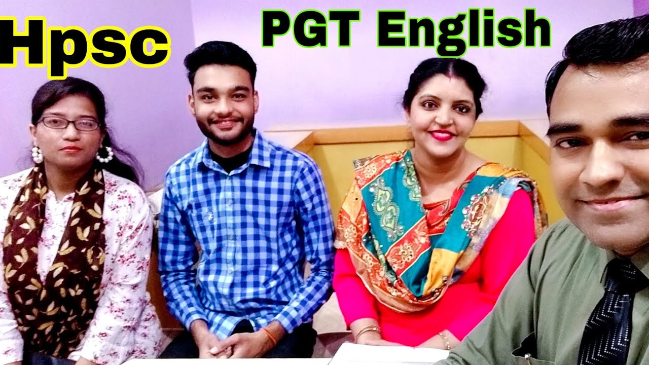 Hpsc pgt English Interview | Hpsc English interview questions | pgt English teacher interview