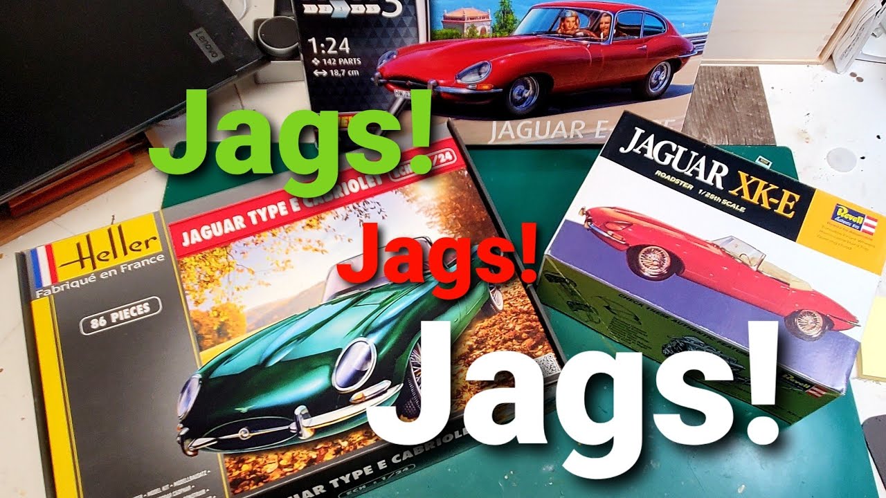 An open box comparison of 3 different Jaguar E-type kits!