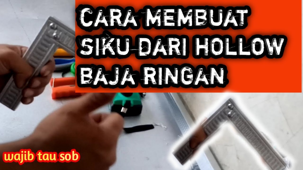 Cara membuat siku hollow bajaringan