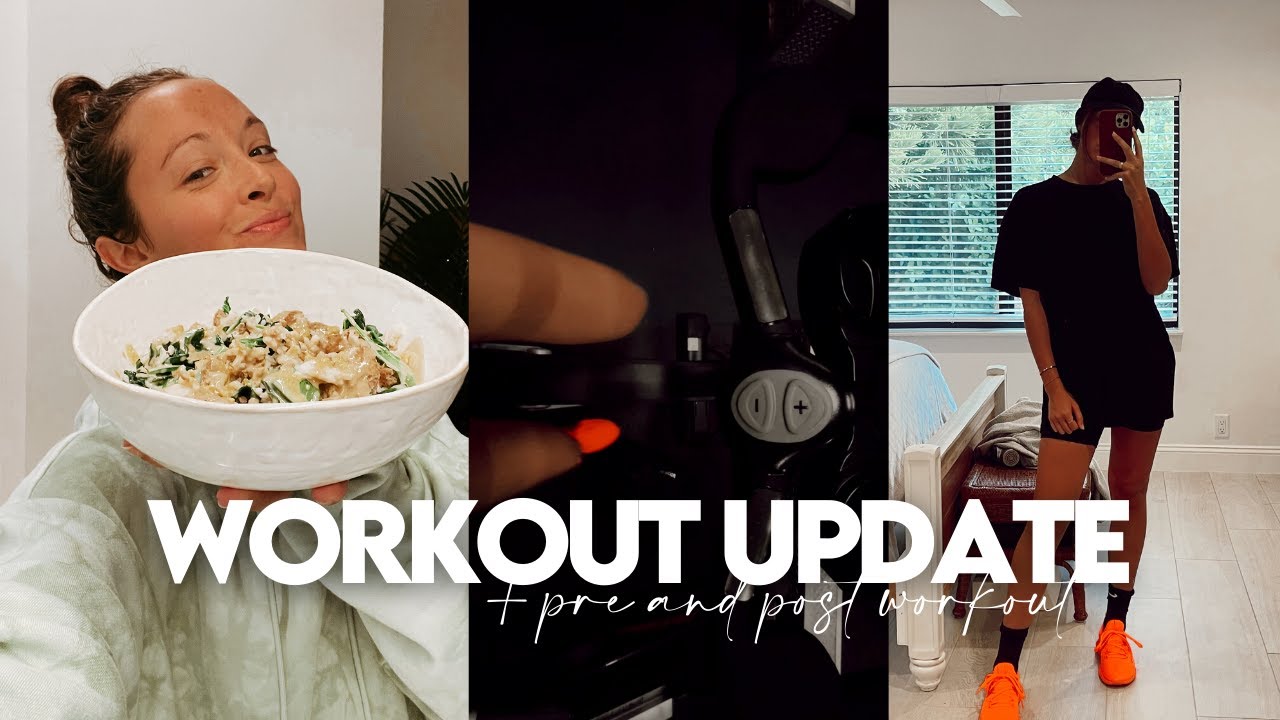 LEG WORKOUT, PRE + POST WORKOUT MEALS, WORKOUT UPDATE! lauren onesi.