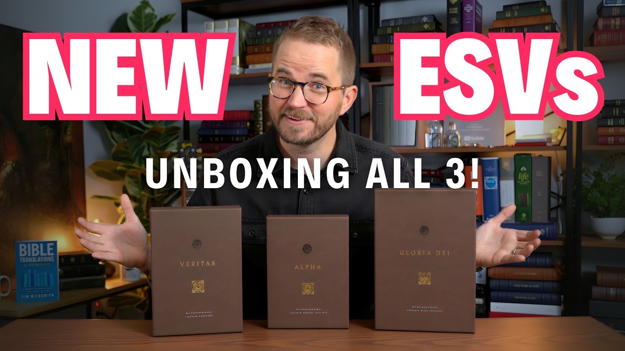 Распаковка ВСЕХ 3 новых Библий ESV Heirloom от Crossway 📦