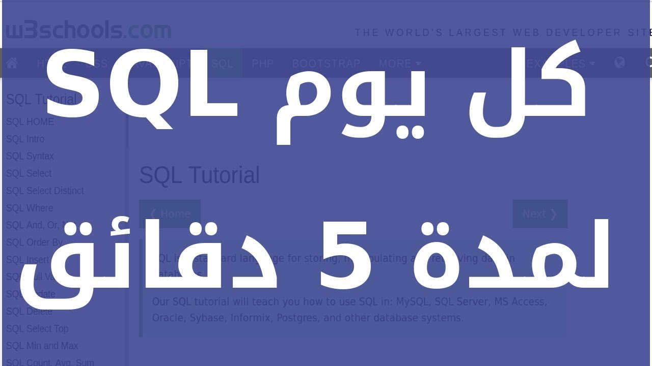 تعلم SQL كل يوم لمدة 5 دقائق: SQL SELECT Statement