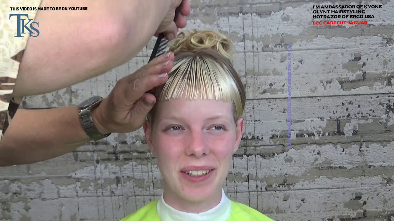 Ultra Short Side Shaves / Fringe and a trendy new Hair Color! Annika by T.K.S