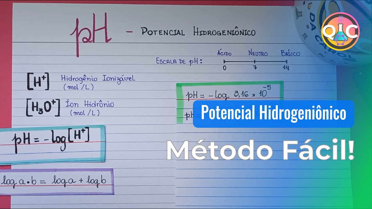 pH - Método Fácil e Infalível usando Log