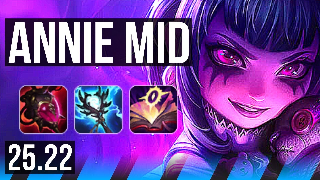 ANNIE vs AHRI (MID) | 8 solo kills, Legendary, 20/4/9, 43k DMG | EUW Master | 25.22