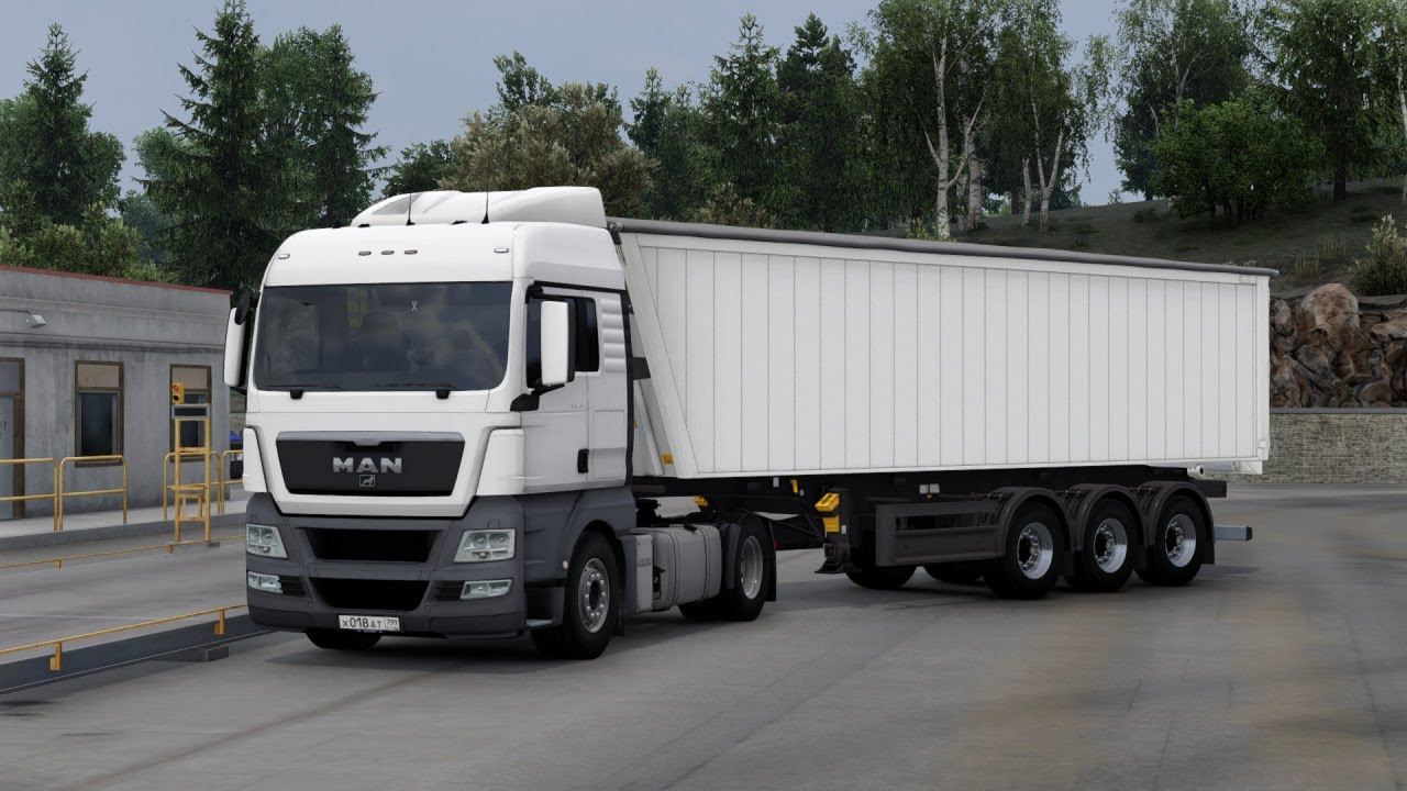 Euro Truck Simulator 2 - 1.57 VTCPanel - Лёгкий контракт - Руль Logitech G27 #ets2