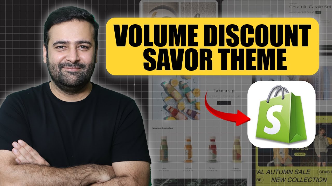 [Скидка за объем покупки на Shopify] Как добавить скидку за объем покупки в теме Savor