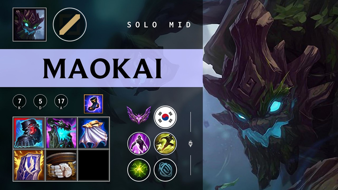 Maokai Mid vs Twisted Fate - KR Master Patch 26.03