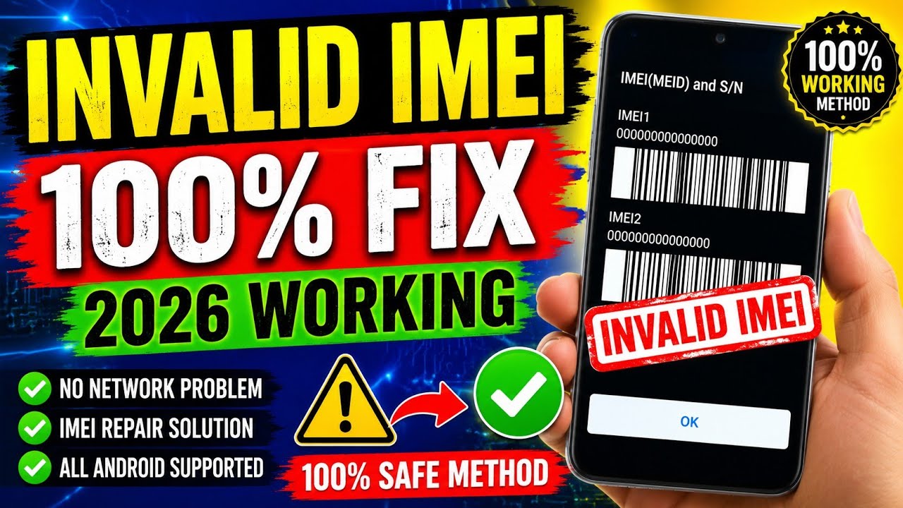Invalid IMEI Problem Solution 2026 | Fix #urkkteckrepair