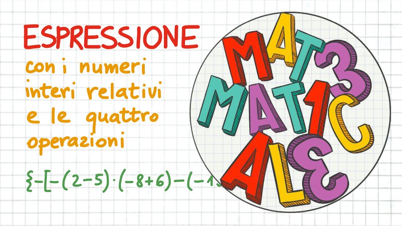 ESPRESSIONE con i numeri interi relativi e le quattro operazioni _ NR73