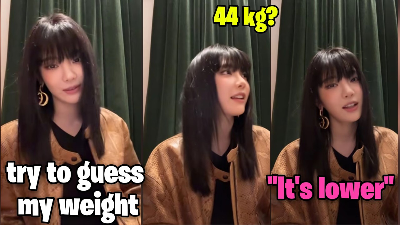 Ningning reveals her real weight on live