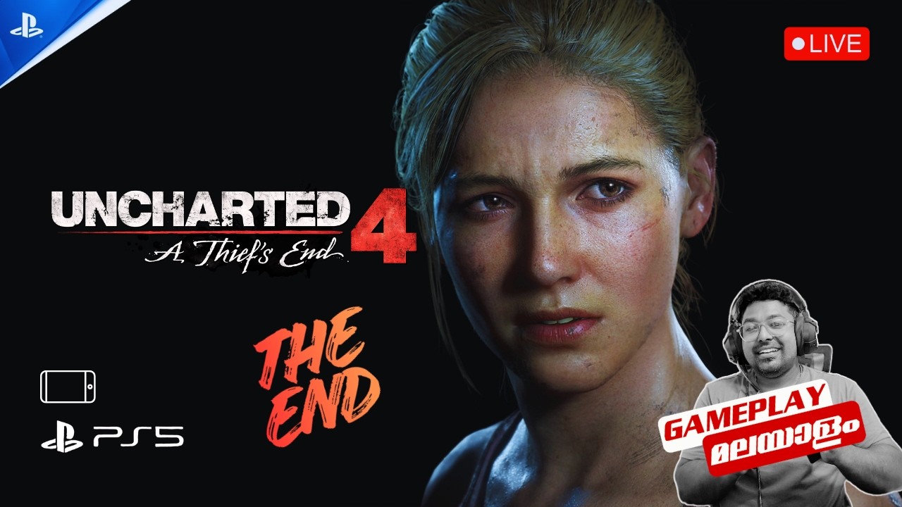 🔴Uncharted 4: A Thief's End | Live Gameplay - PART 5 | മലയാളം | @viviansgaming24