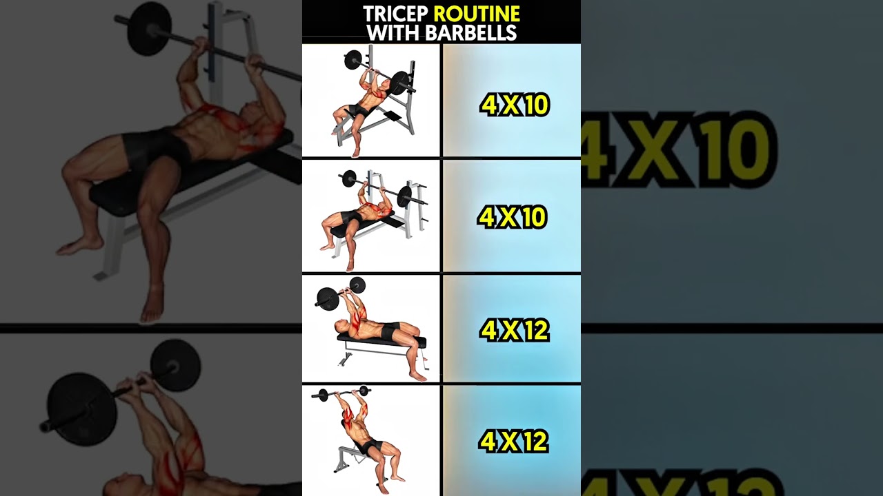 Barbell Triceps Workout for Muscle Growth 💪