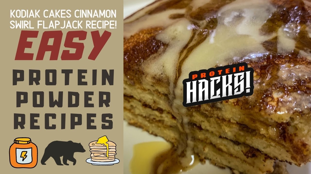Muscle Building Cinnamon Swirl Protein Pancake Recipe || Protein Powder Recipes
